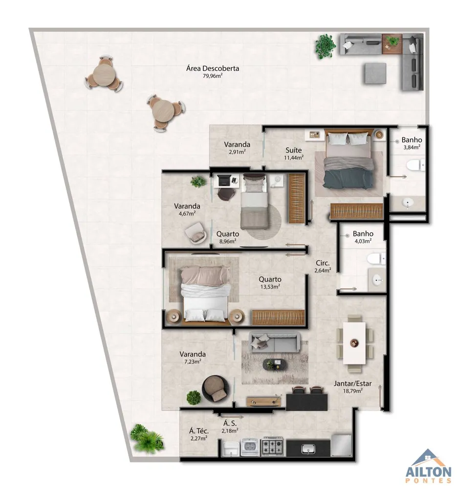 Apartamento, 3 quartos, 96 m² - Foto 16