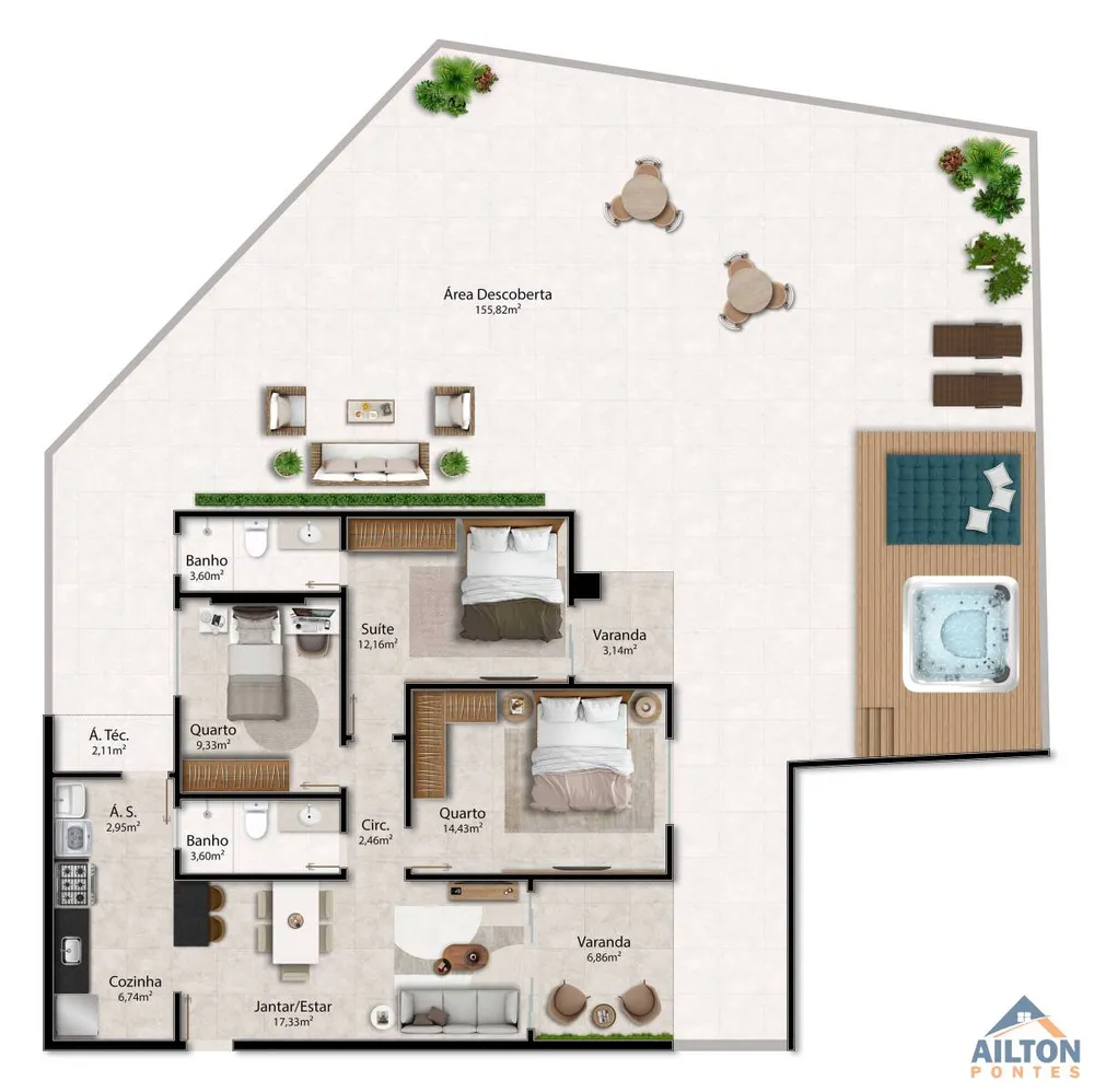 Apartamento, 3 quartos, 96 m² - Foto 11