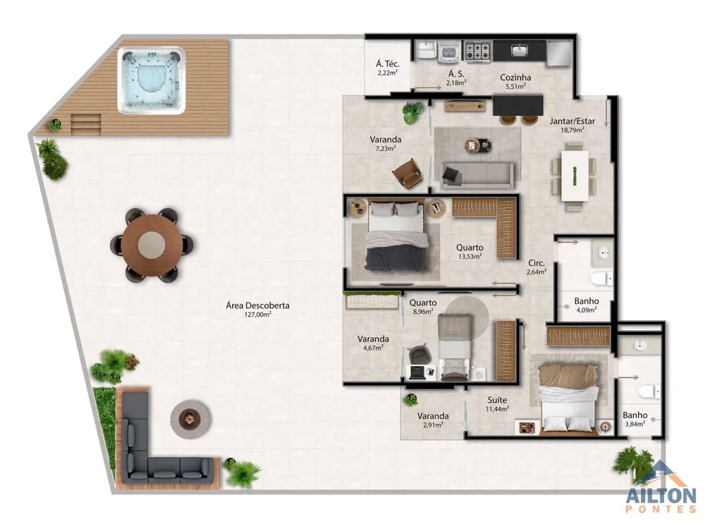 Apartamento, 3 quartos, 96 m² - Foto 14