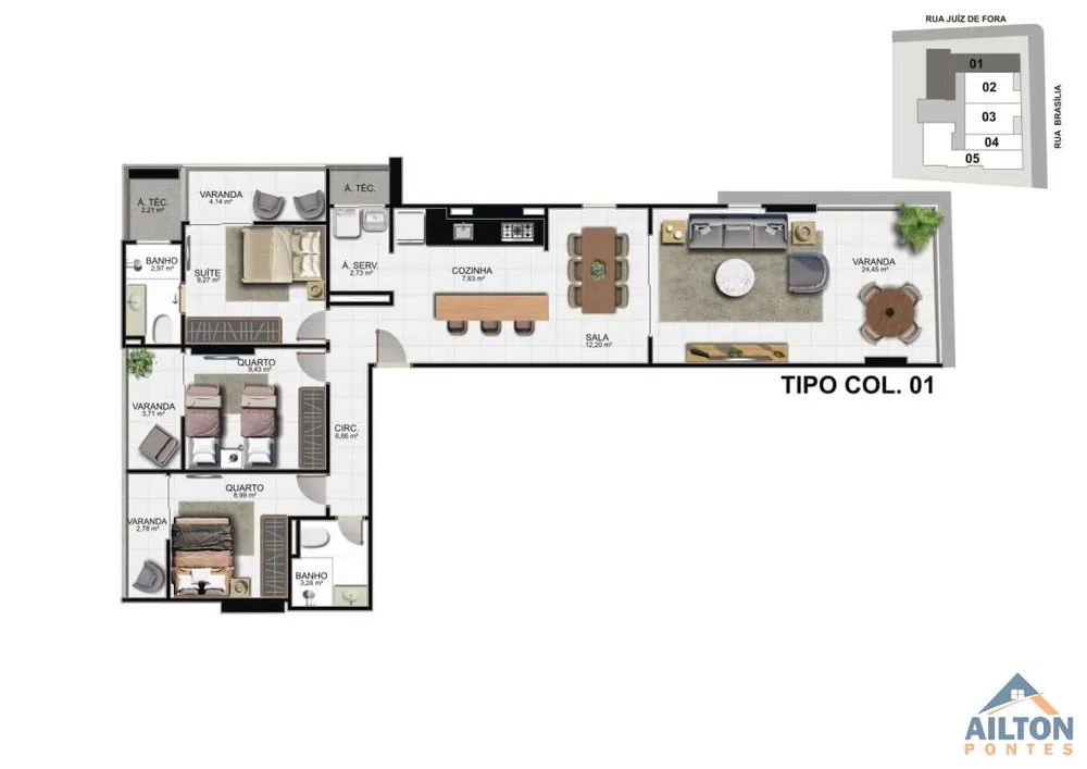 Apartamento, 2 quartos, 67 m² - Foto 8