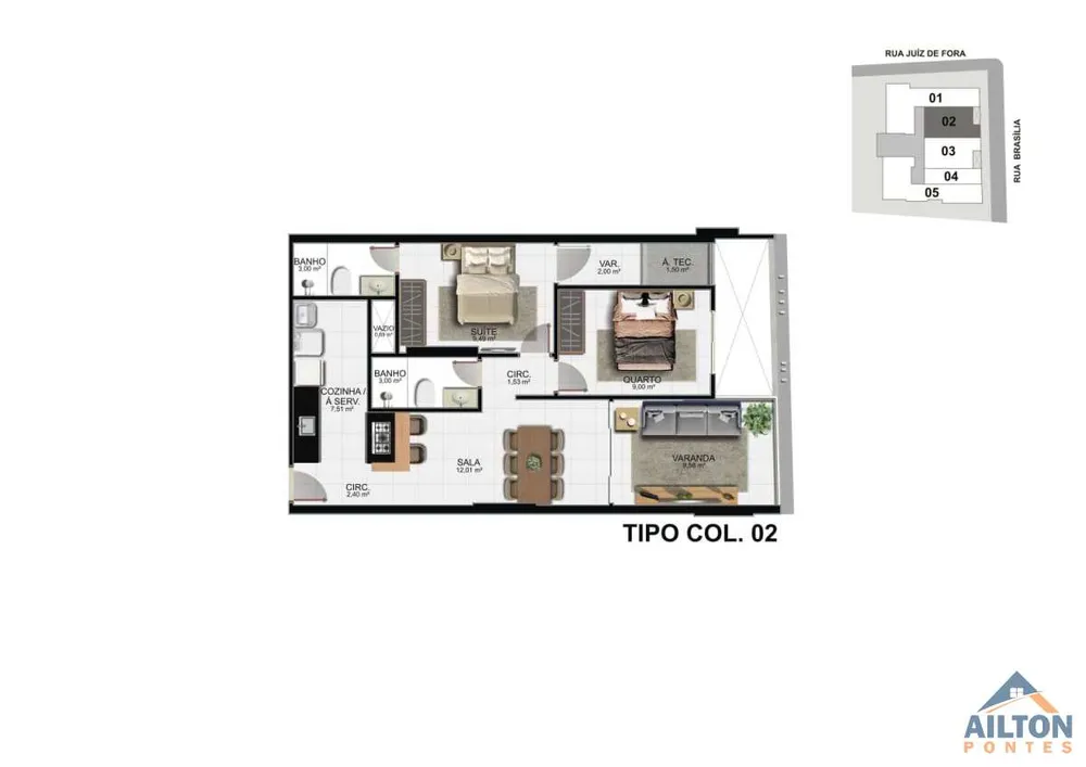 Apartamento, 2 quartos, 67 m² - Foto 9