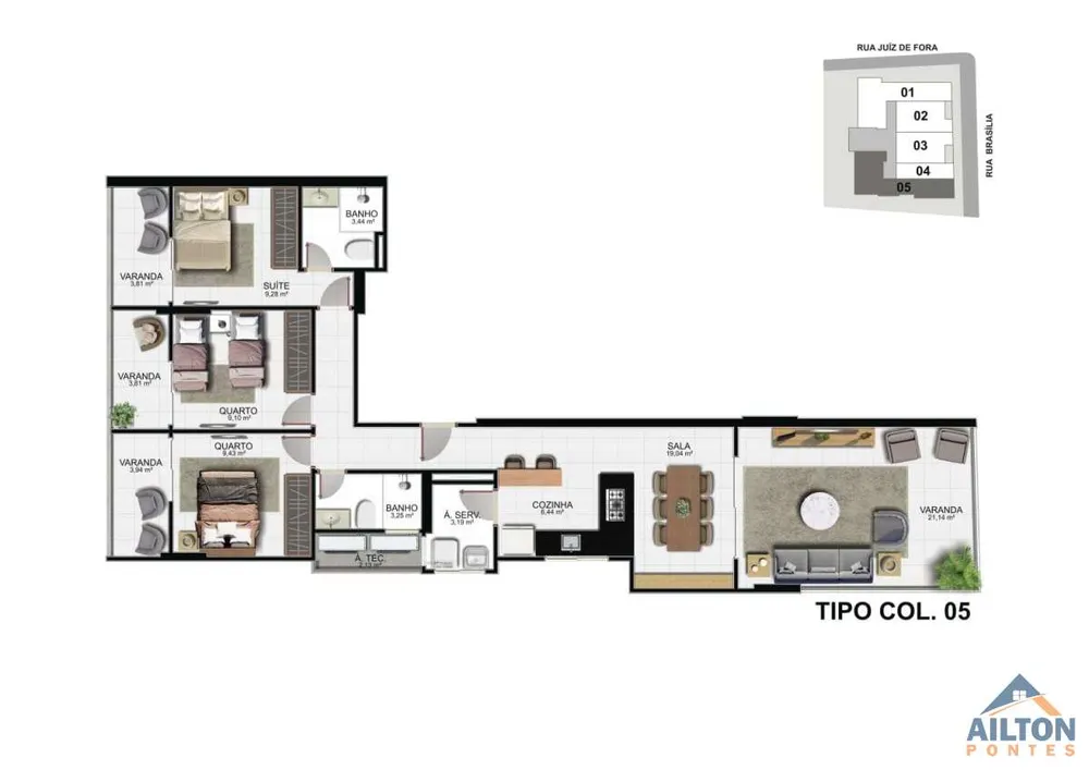 Apartamento, 2 quartos, 67 m² - Foto 12