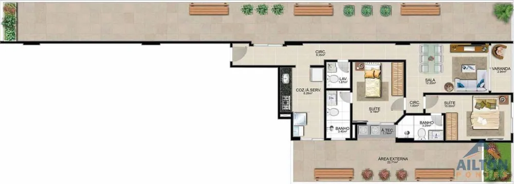 Apartamento, 2 quartos, 119 m² - Foto 10