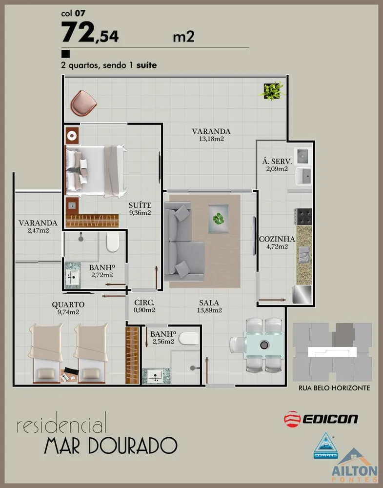 Apartamento, 2 quartos, 66 m² - Foto 11
