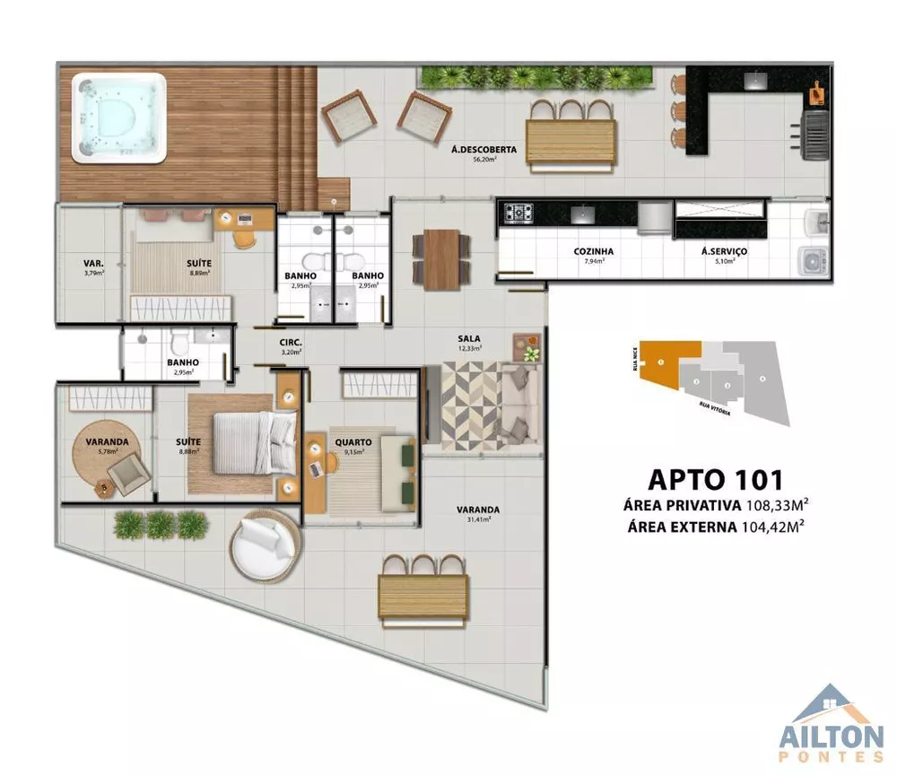 Apartamento, 3 quartos - Foto 4