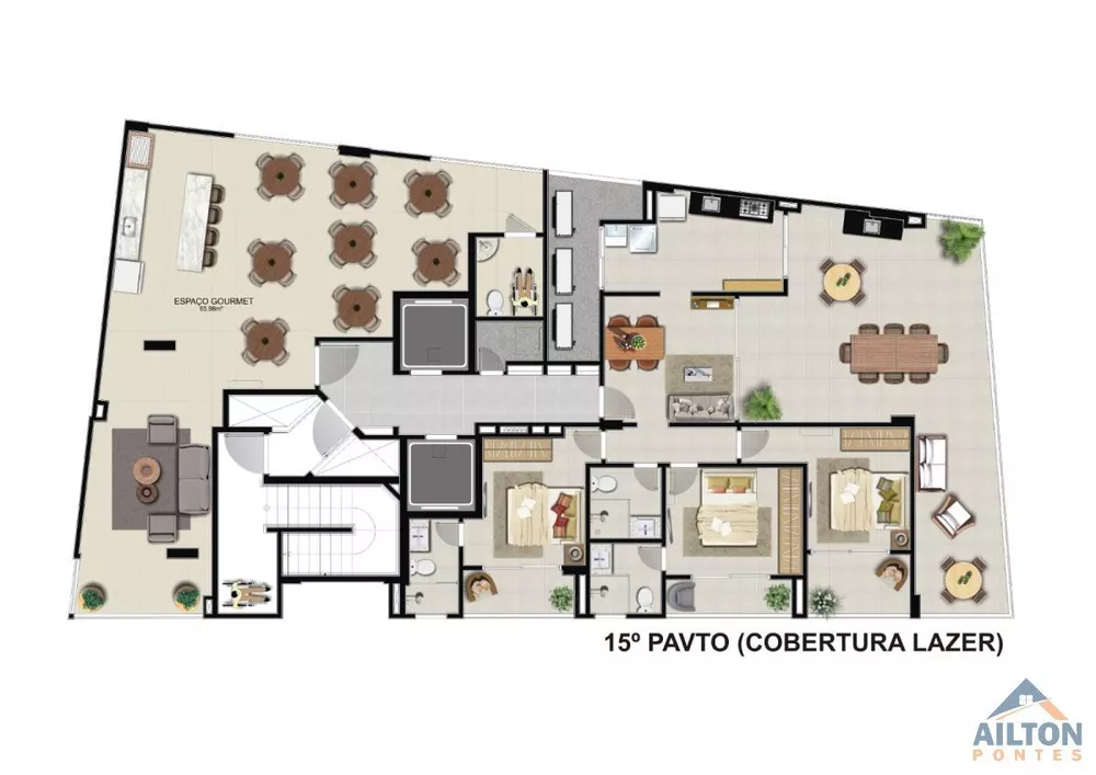 Apartamento, 2 quartos, 68 m² - Foto 2
