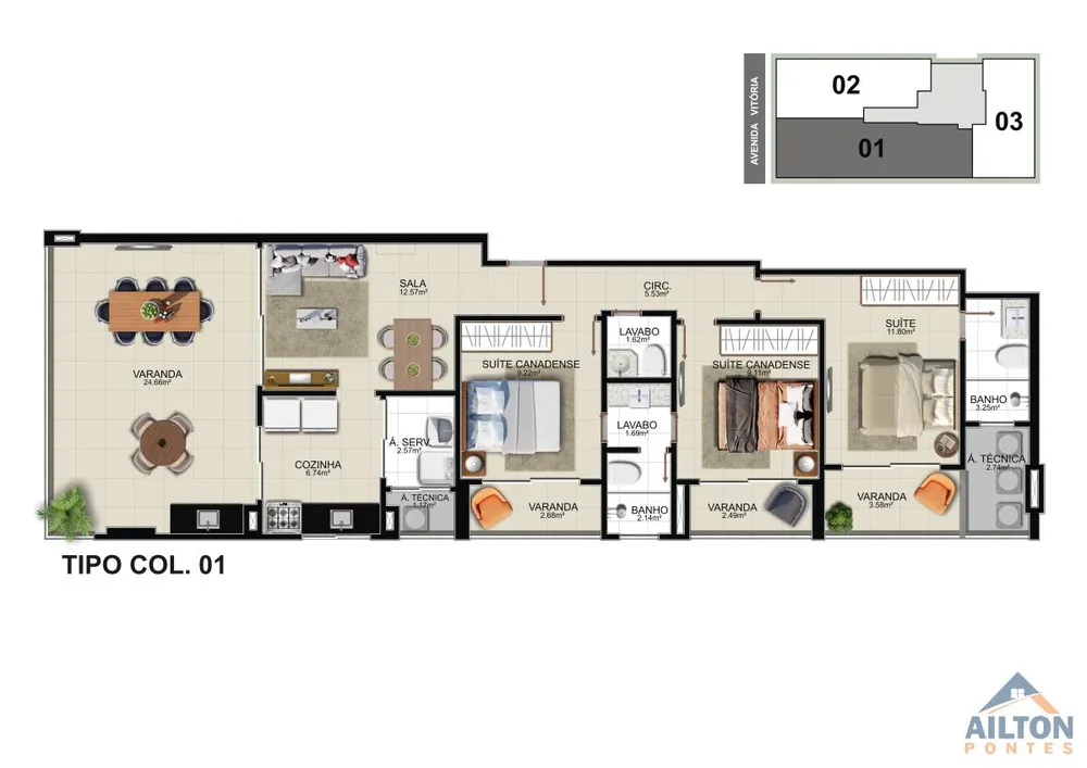 Apartamento, 3 quartos, 105 m² - Foto 14