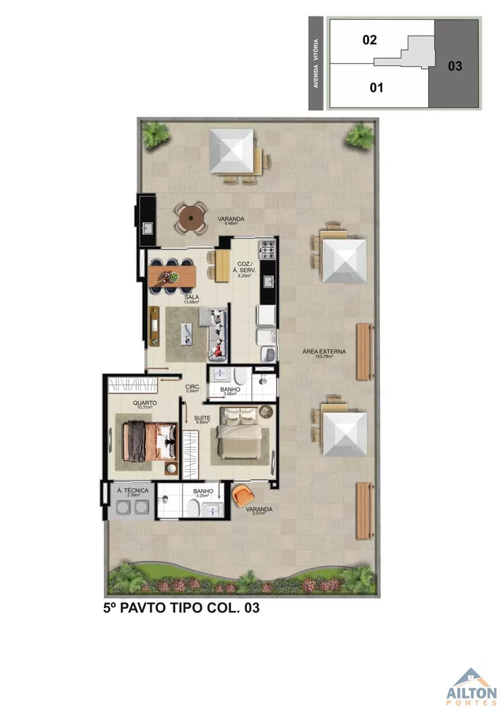 Apartamento, 3 quartos, 105 m² - Foto 7