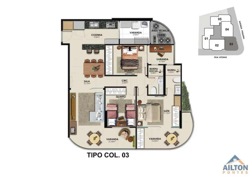 Apartamento, 3 quartos, 103 m² - Foto 10