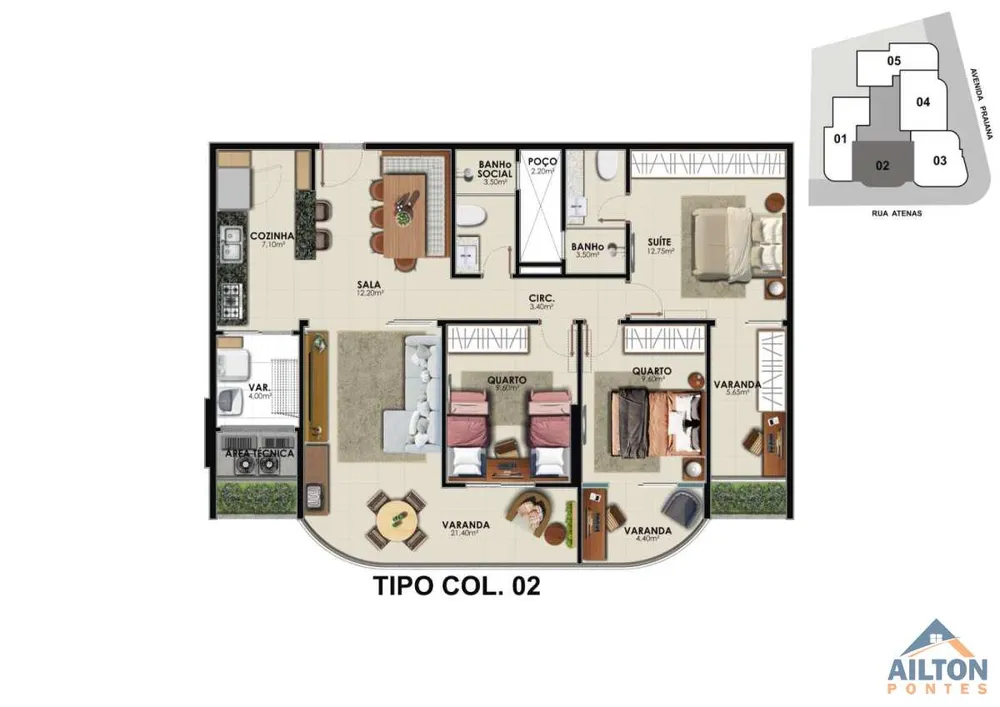 Apartamento, 3 quartos, 103 m² - Foto 9