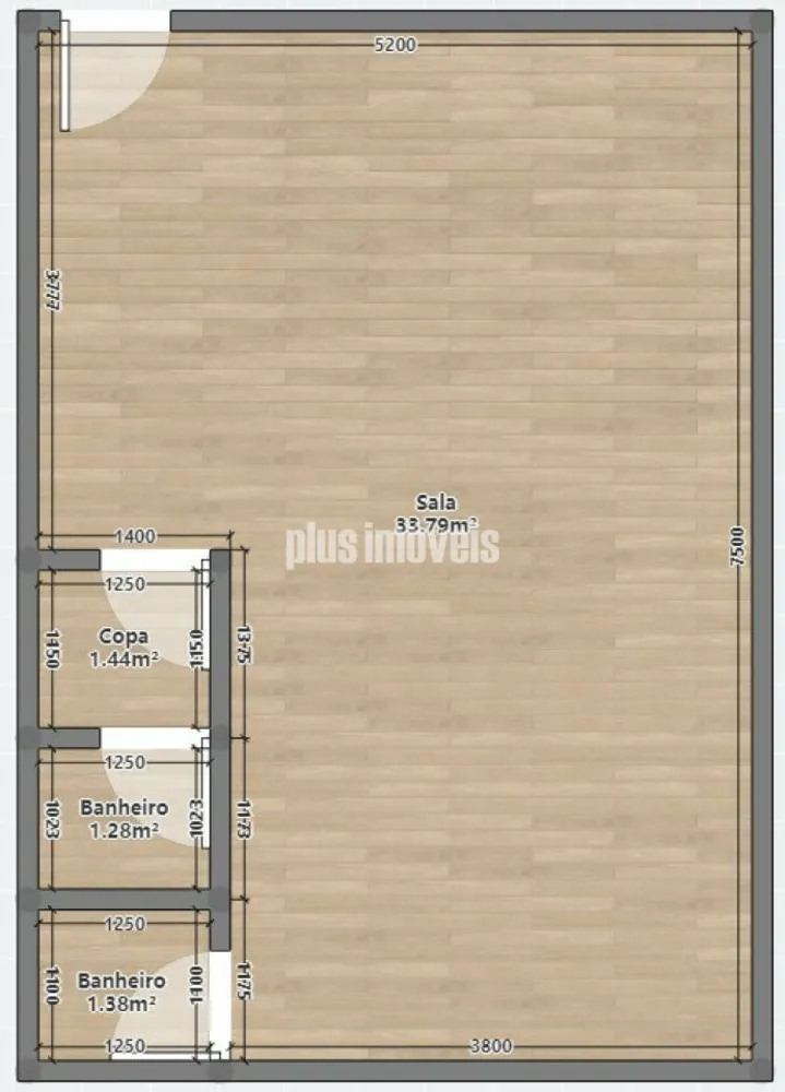Sala-Conjunto, 45 m² - Foto 4