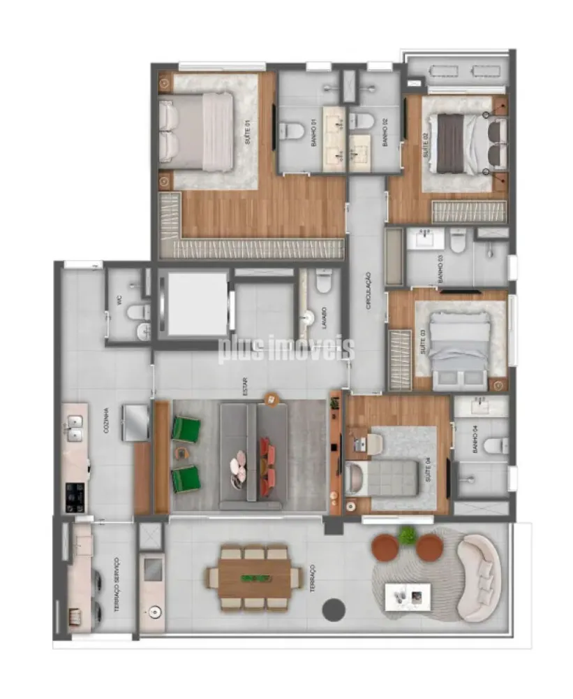 Apartamento, 4 quartos, 165 m² - Foto 6