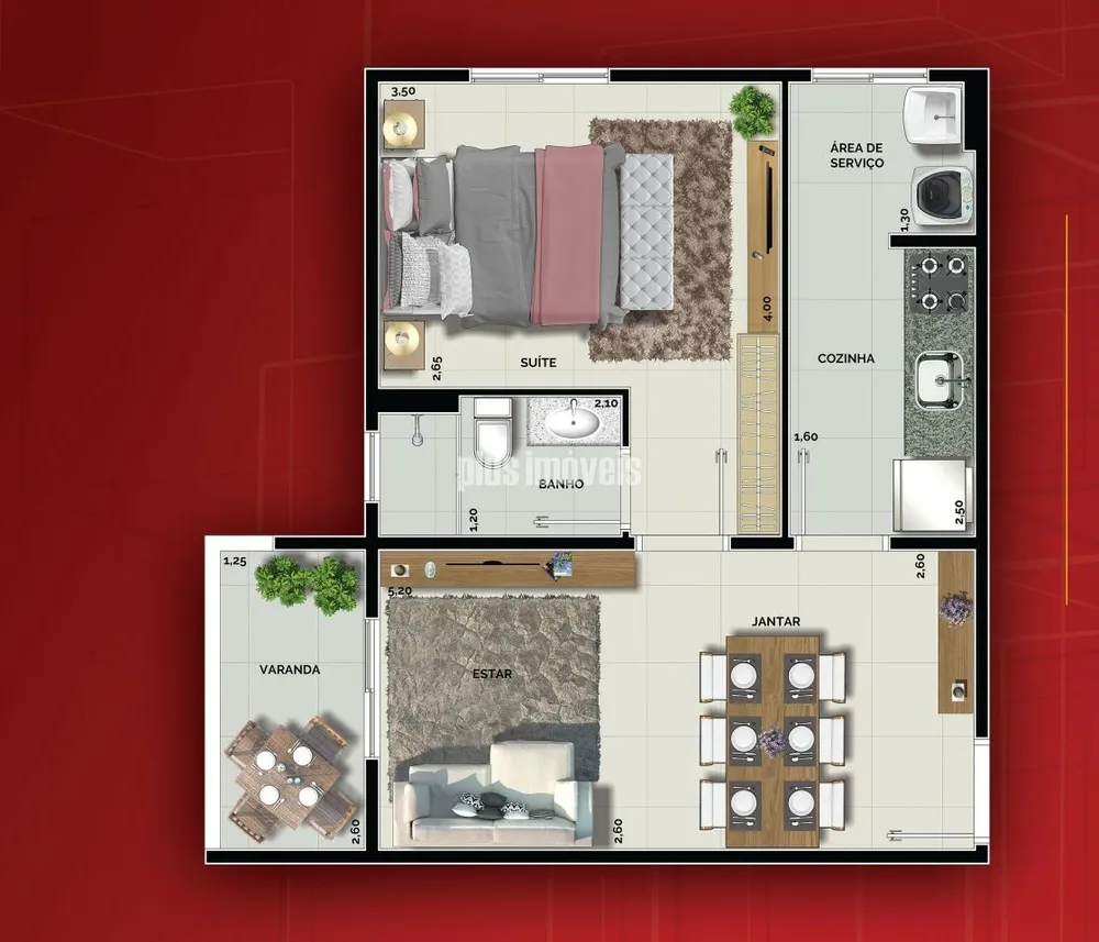 Apartamento, 1 quarto, 41 m² - Foto 8