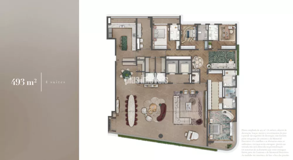 Apartamento à venda com 4 quartos, 493m² - Foto 7