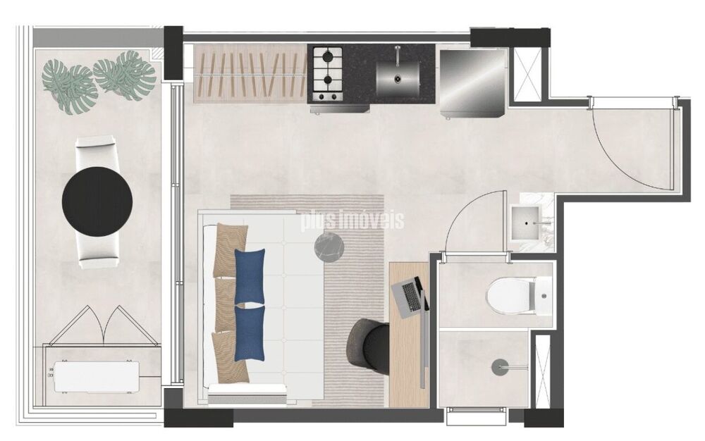 Apartamento, 1 quarto, 76 m² - Foto 12