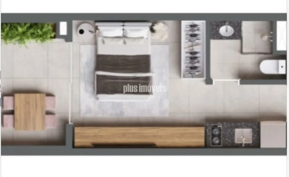 Apartamento, 1 quarto, 29 m² - Foto 1