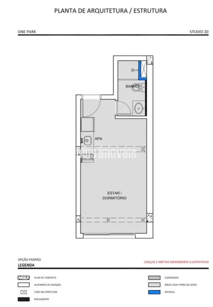 Apartamento, 1 quarto, 20 m² - Foto 8
