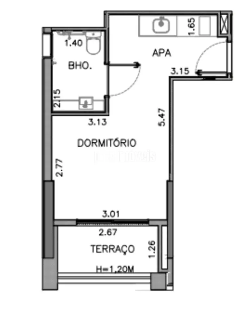 Apartamento, 1 quarto, 27 m² - Foto 12