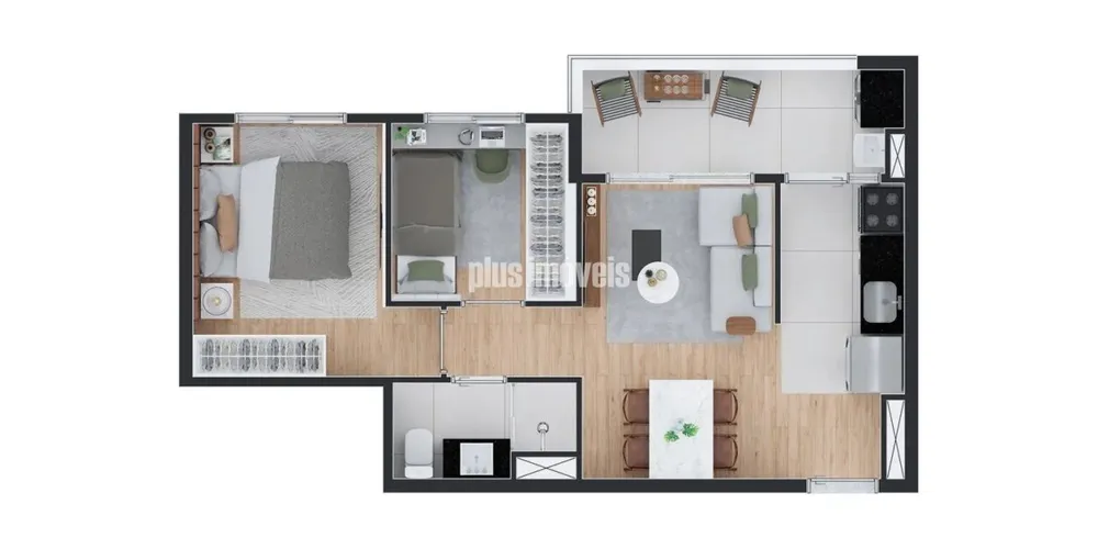 Apartamento, 2 quartos, 44 m² - Foto 6