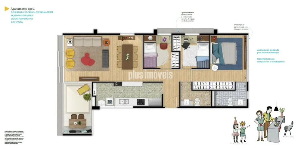 Apartamento, 3 quartos, 85 m² - Foto 1