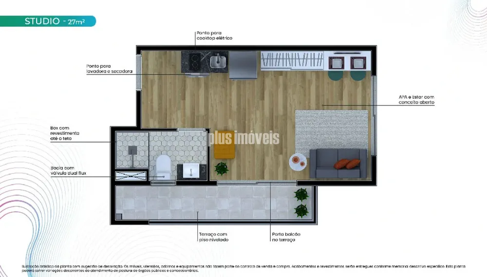Apartamento, 1 quarto, 27 m² - Foto 3