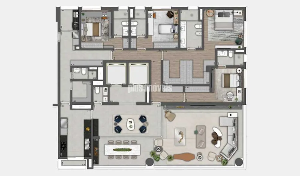 Apartamento, 4 quartos, 298 m² - Foto 5