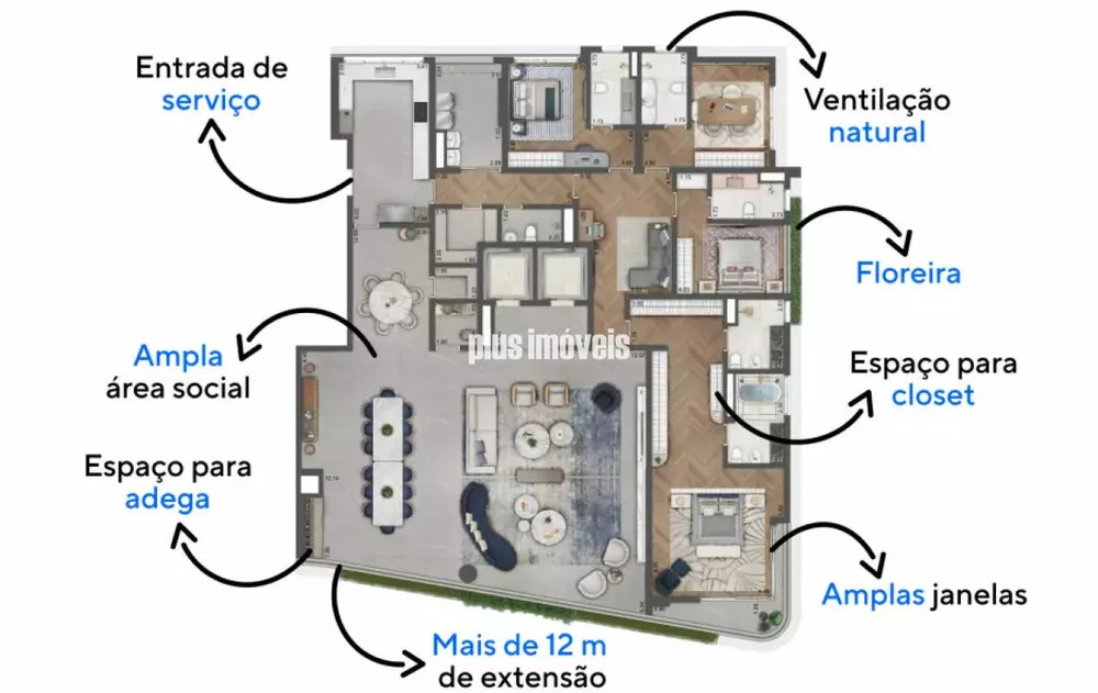 Apartamento à venda com 5 quartos, 493m² - Foto 4