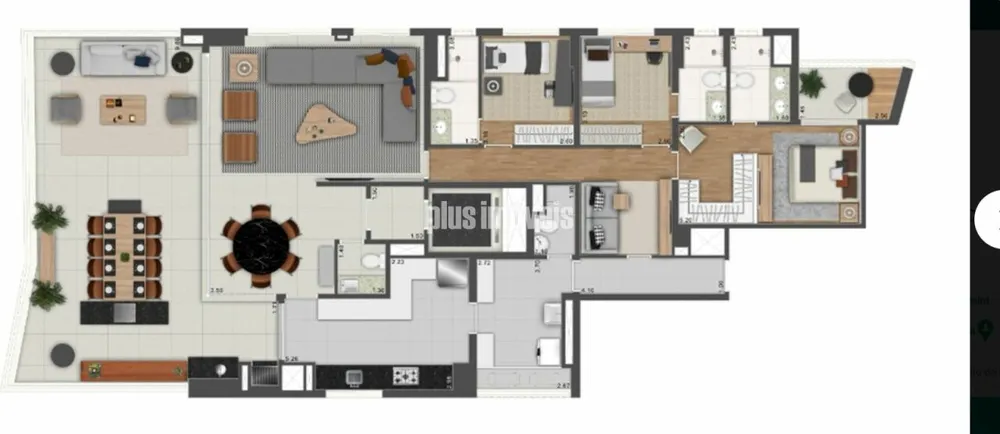 Apartamento, 4 quartos, 219 m² - Foto 2