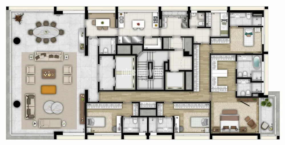 Apartamento, 4 quartos, 359 m² - Foto 4