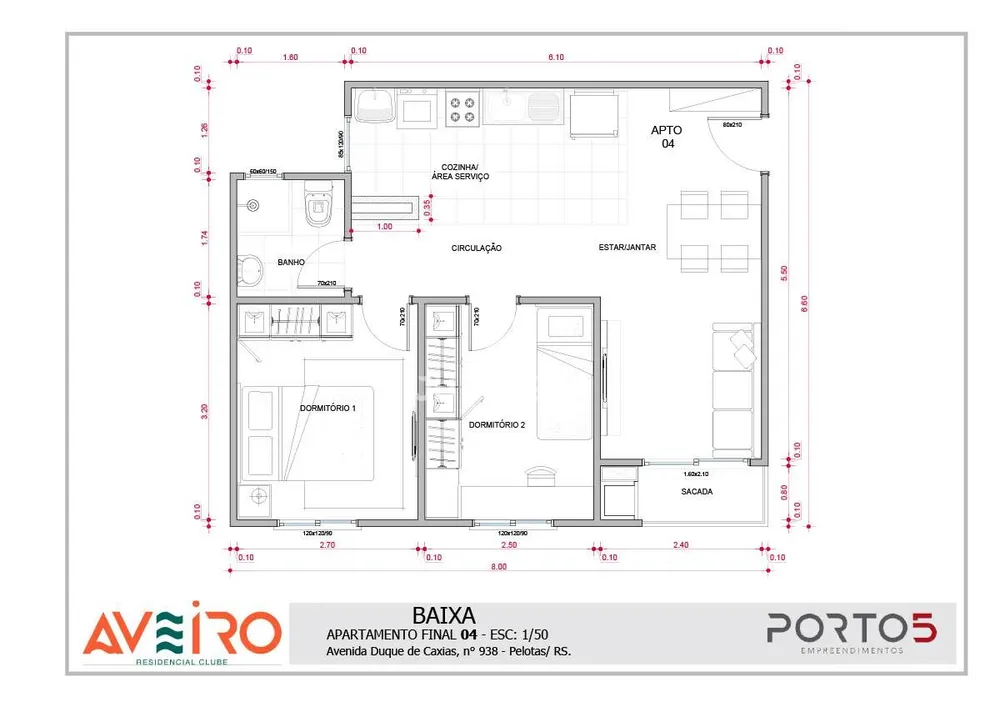 Apartamento, 2 quartos, 50 m² - Foto 6