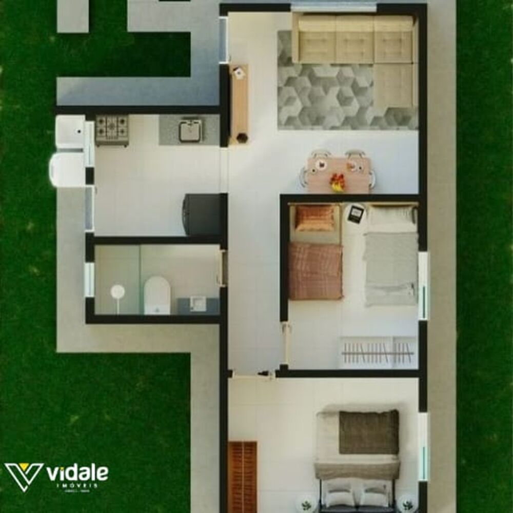 Casa, 2 quartos, 42 m² - Foto 4