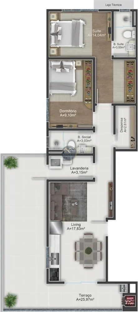 Apartamento, 2 quartos, 72 m² - Foto 16