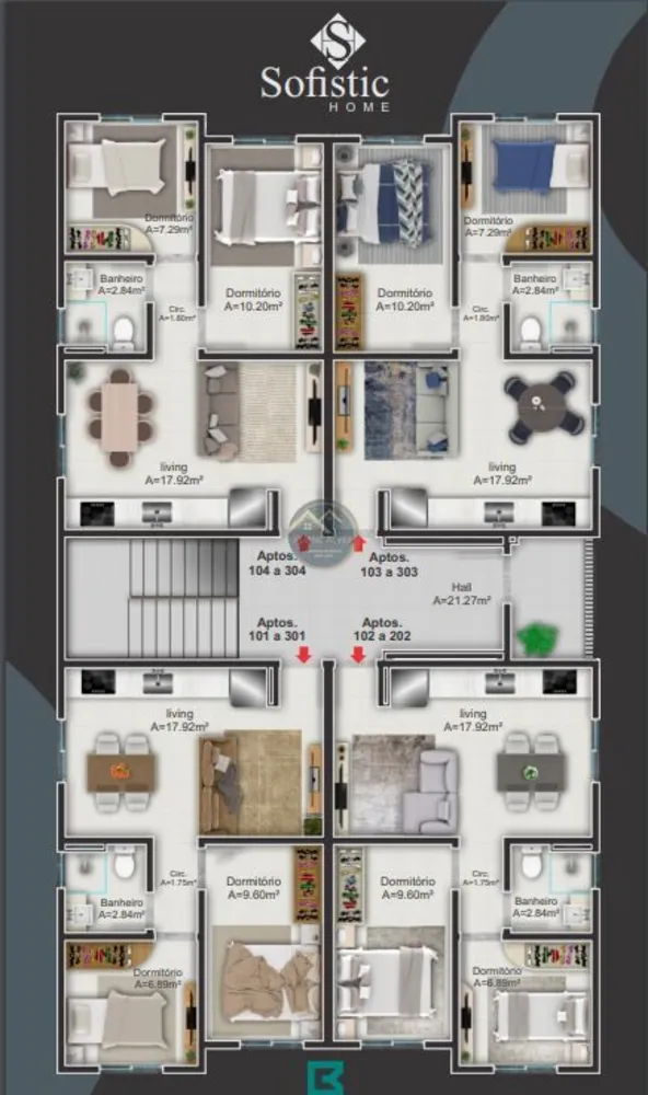 Apartamento, 2 quartos, 44 m² - Foto 1