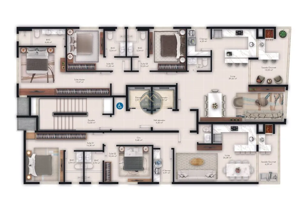 Apartamento, 2 quartos, 87 m² - Foto 12