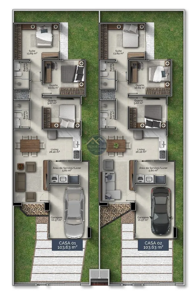 Casa, 3 quartos, 104 m² - Foto 16