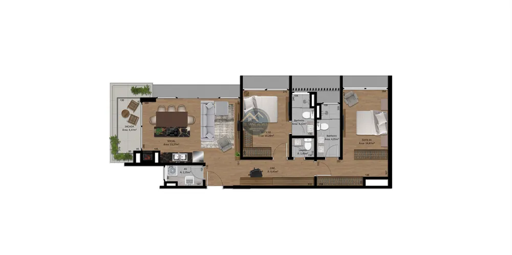 Apartamento, 2 quartos, 87 m² - Foto 16