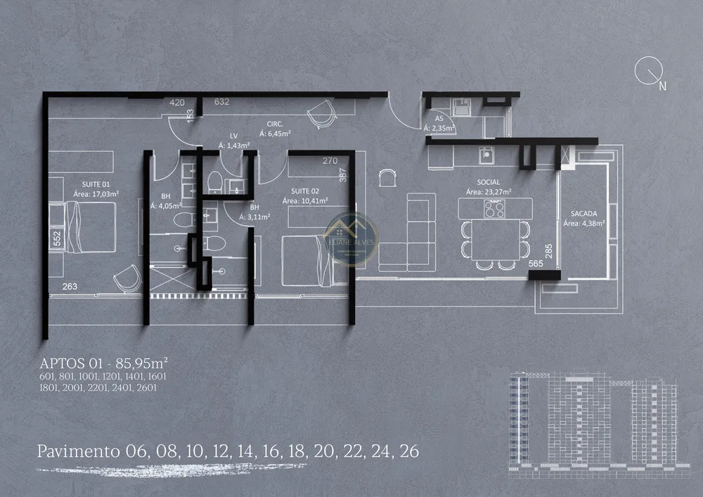Apartamento, 2 quartos, 87 m² - Foto 15
