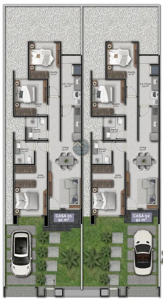 Casa, 3 quartos, 91 m² - Foto 12