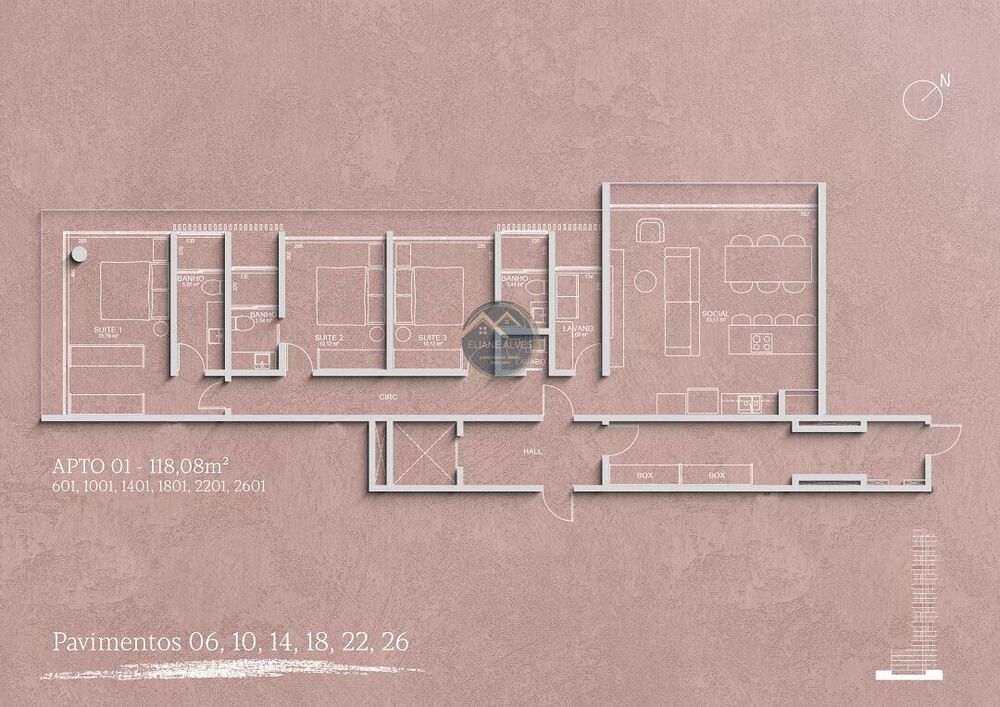 Apartamento, 3 quartos, 130 m² - Foto 40