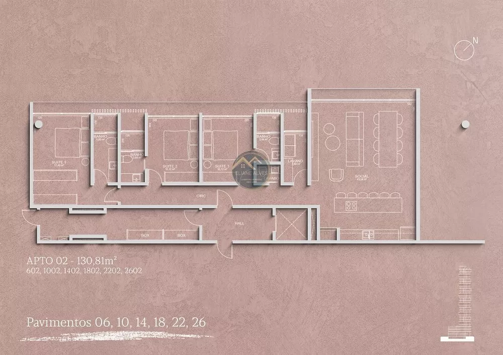 Apartamento, 3 quartos, 130 m² - Foto 41