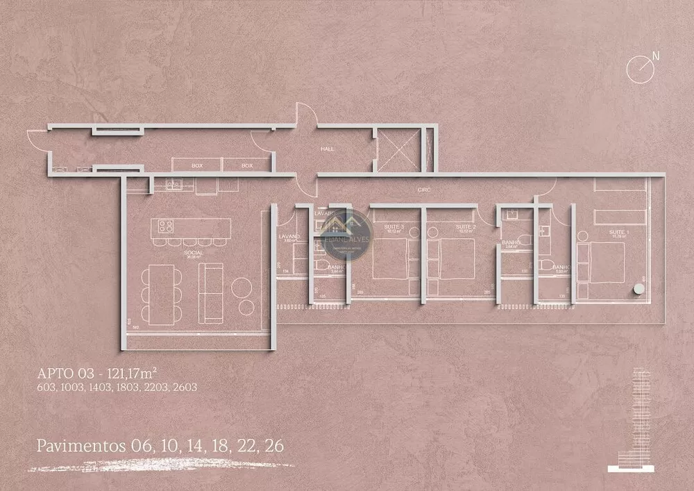 Apartamento, 3 quartos, 130 m² - Foto 42