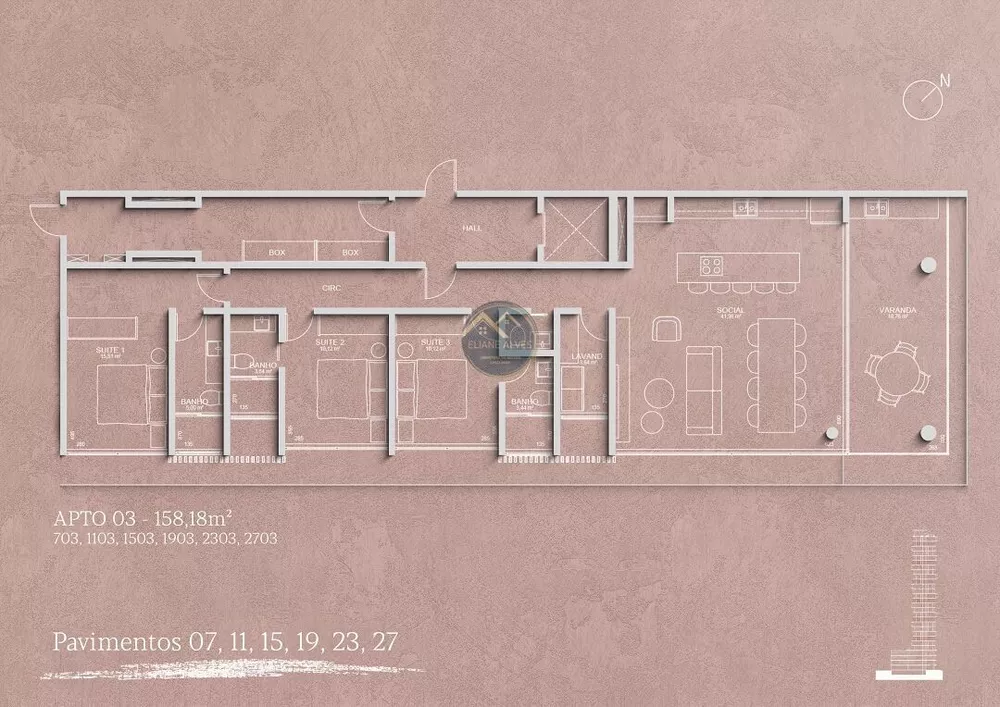 Apartamento, 3 quartos, 130 m² - Foto 47