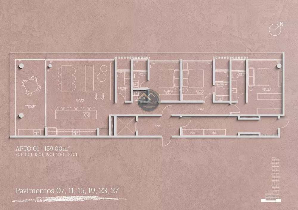 Apartamento, 3 quartos, 130 m² - Foto 45