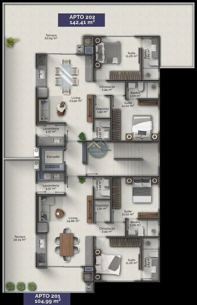 Apartamento, 2 quartos, 75 m² - Foto 12