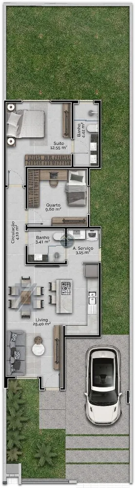 Casa, 2 quartos, 73 m² - Foto 12
