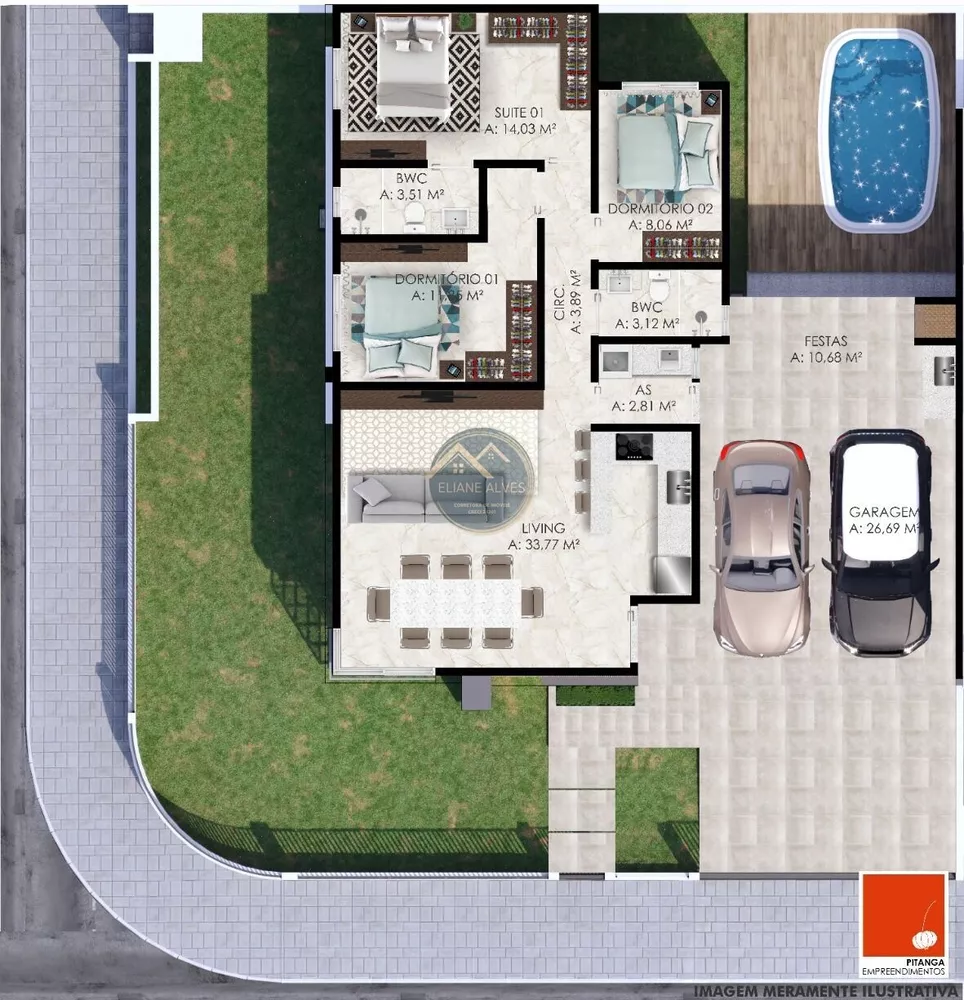 Casa, 3 quartos, 130 m² - Foto 28