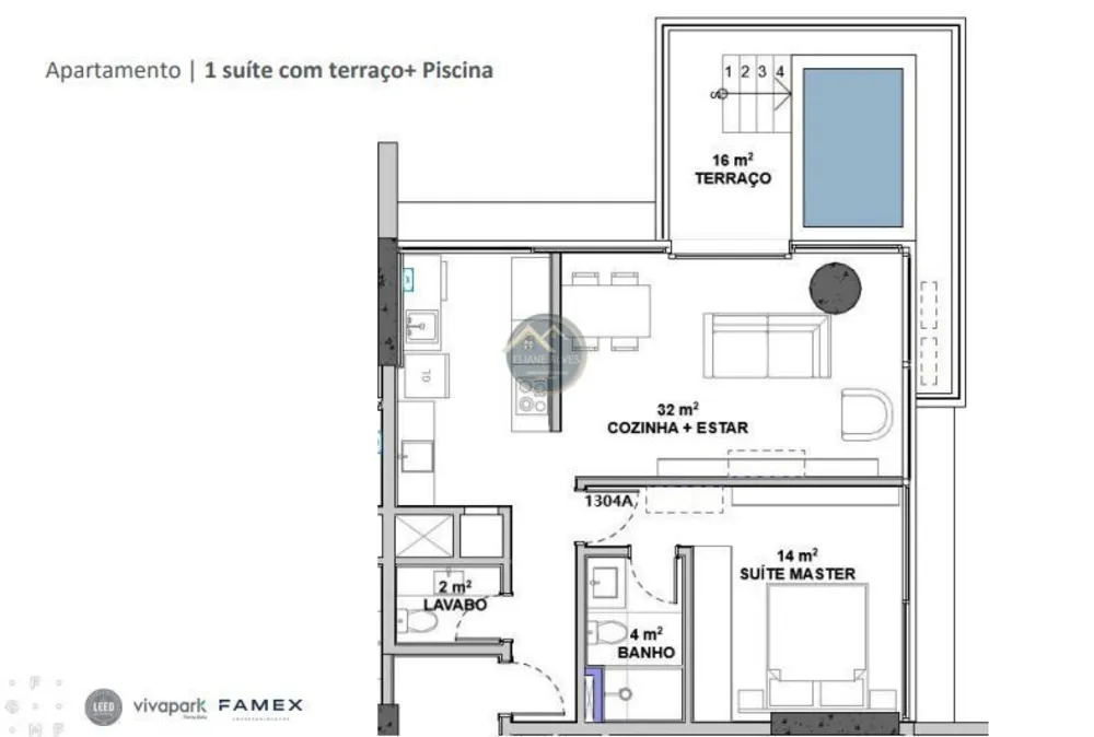 Sala-Conjunto, 38 m² - Foto 3