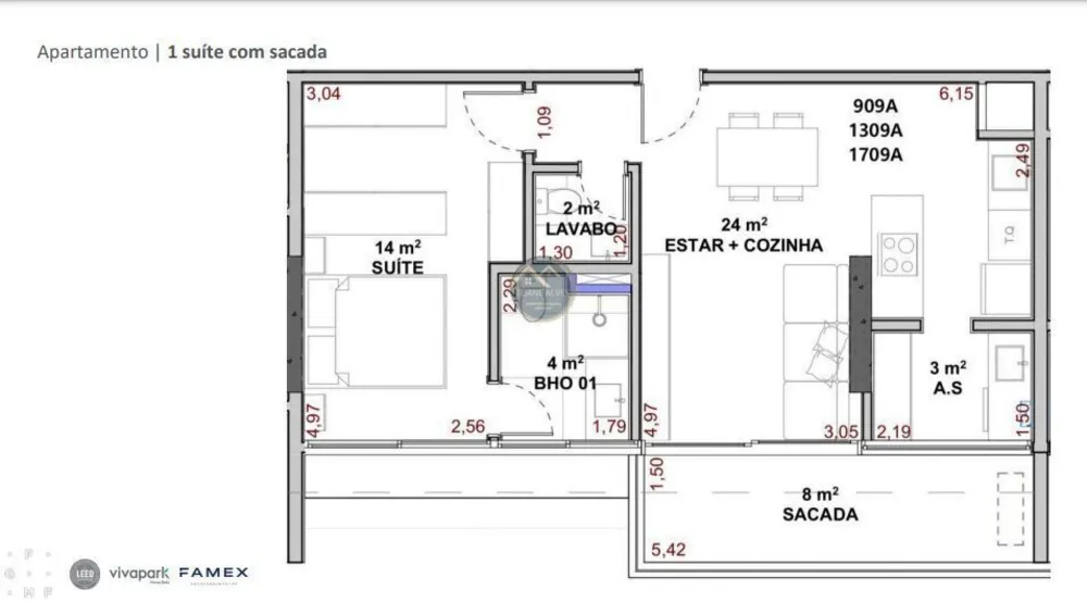 Sala-Conjunto, 38 m² - Foto 12