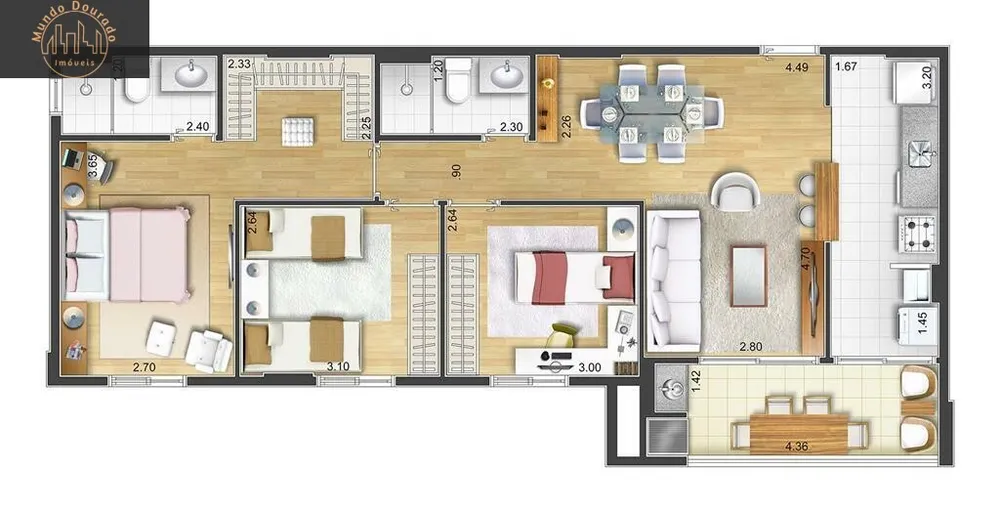 Apartamento, 2 quartos, 66 m² - Foto 14