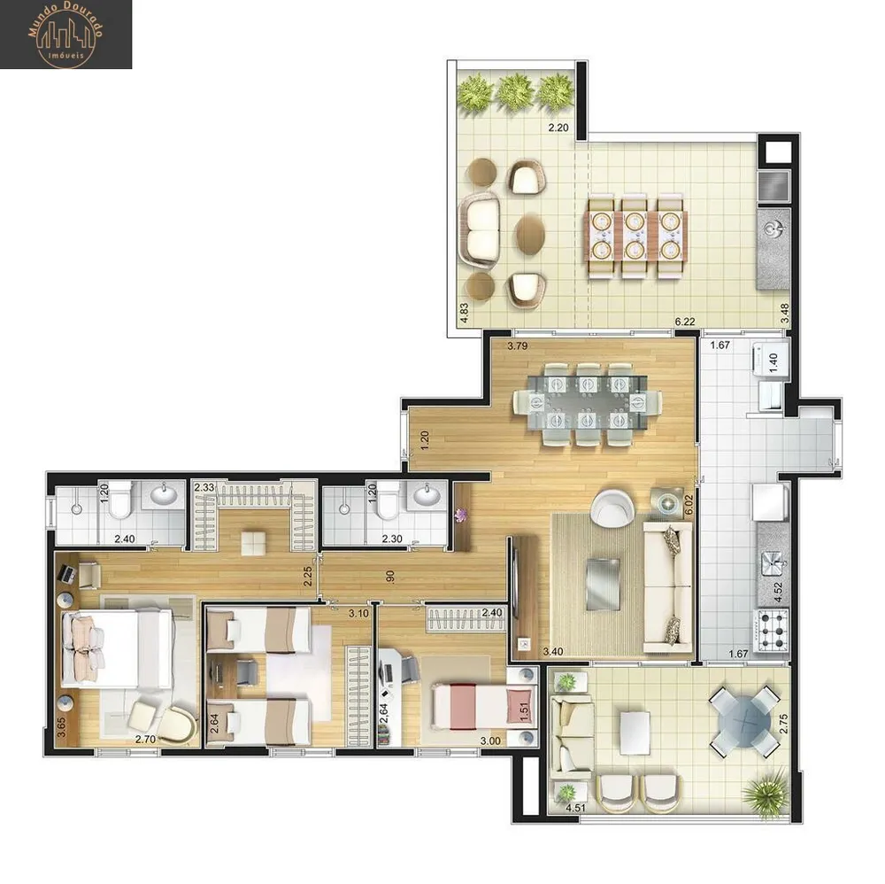 Apartamento, 2 quartos, 66 m² - Foto 16